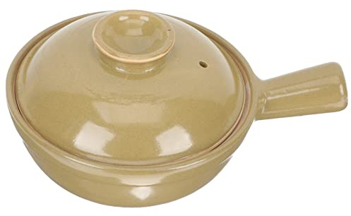 VICASKY Cazuela de terracota de cerámica caliente olla olla olla de cerámica cazuelas utensilios de cocina porcelana olla japonesa olla sopa estofado shabu olla individual arcilla arroz cocina con