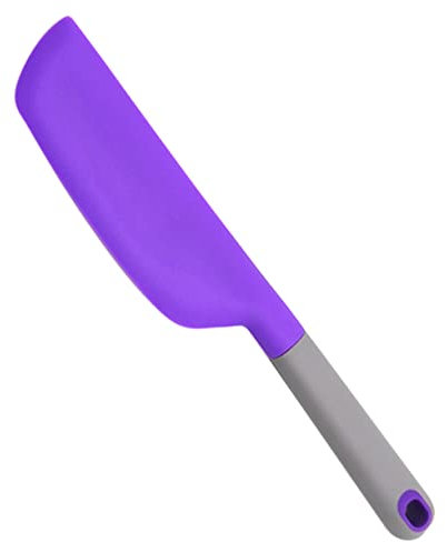 COLLBATH Sahne-rührschaber Mit Glatter Oberfläche, Leicht Zu Reinigen, Ergonomischer Griff Für Bequemen Halt Als Dessert-marmeladen-spatel Und Butter-spatel Für Küche in Violetter Farbe