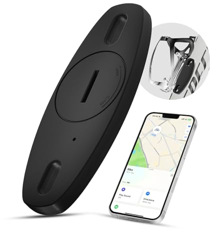 EIRIX Bike Tracker Works with Apple Find My (iOS Only), Anti Theft Hidden Bottle Holder Waterproof Bike Motorcycle Smart Tracker Tag