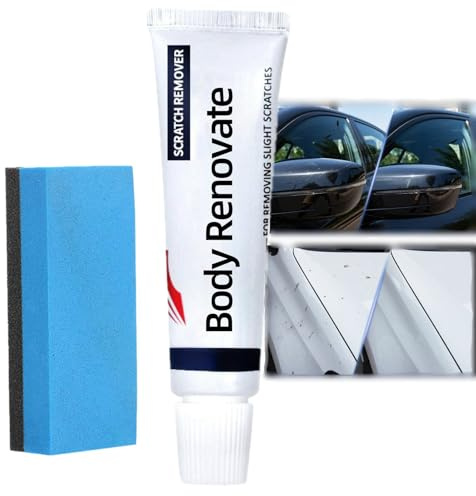 Professional Car Body Compound Scratch Remover Kit with Sponge, Wax & Agent - Deep Scratch Repair for Your Car's Body. Get back to a Flawlessly New-Looking Car