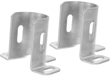 HOMOCONO 2piezas Accesorios Para Puertas Enrollables De Hierro De Soporte De Tubo De Eje Galvanizado Para Persianas Instalación Estable y Segura Para Ventanas Diversas