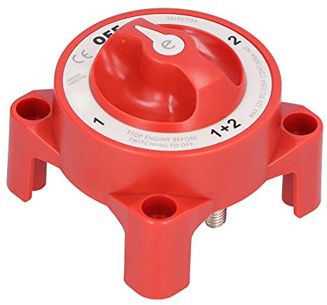 Batterieschalter 4 Position Motorrad 32 V 350a (Red)