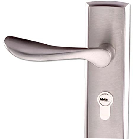IWOWHERO Serrure De Porte Aluminium Poignée Silencieuse Rebond Automatique Serrure Pour Intérieure Chambre Et Salle De Bain
