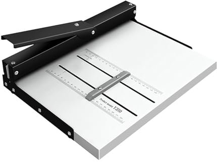 MObyat Plieuse Manuelle Robuste, Profondeur D'indentation De 0,8 Mm, Épaisseur d'alimentation De 5 Mm, Largeur De Pressage du Papier De 351 Mm, Lignes D'indentation Continues Simples, pour Papier