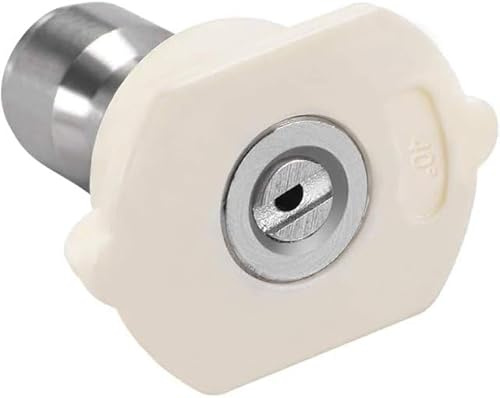 Ugello spray per idropulitrice bianca, punta ugello in metallo a 40 gradi, parti e accessori per idropulitrice standard