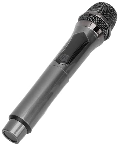 Sxhlseller Microfono Dinamico Portatile con Ricevitore Wireless, Segnale Stabile per attività Indoor e Outdoor, 2 Batterie AA Non Incluse