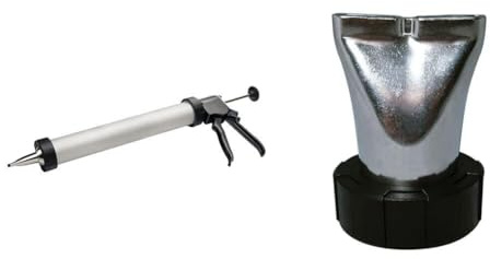 Insaccatrice Per Salsiccia,Macchina Per Salsiccia Cannone A Scatti Con Ugelli E Spazzola, In Alluminio Anodizzato Acciaio Inossidabile(Jerky Cannon+Jerky Nozzle)