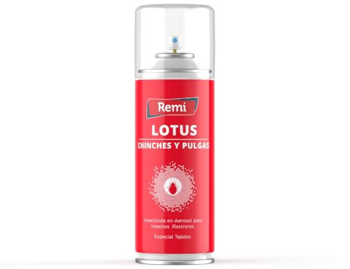 Remi Hogar Spray Anti Chinches y Pulgas Insecticida | Veneno | Aerosol Repelente Especial Tejidos | Eficaz | Aplicar en muebles