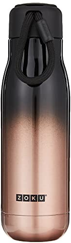 Zoku - Edelstahl Trinkflasche M 500ml Gold Ombre