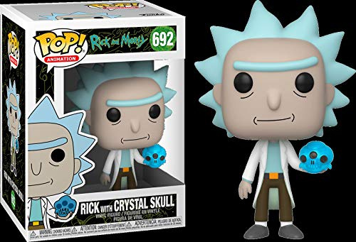Funko POP! Animation: Rick and Morty - Rick & Morty with Crystal Skull | Offizielles Cartoon/Animation Merch - Vinyl Sammelfigur als Regal Deko - Geschenkidee zum Geburtstag für Fans und Sammler