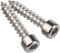 Yudesun Herramientas Ferretería Clavos Tornillos Autorroscantes - 304 Acero Inoxidable Hexagonales Tornillos para Madera Muebles Tornillo Cabeza Allen M4 M5 M6