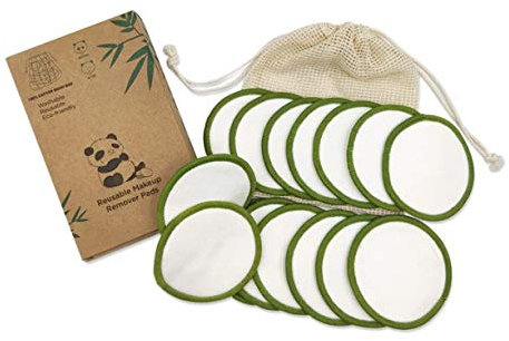 16 LINGETTES DEMAQUILLANTES REUTILISABLES LAVABLES NATURELLES FIBRE DE BAMBOU