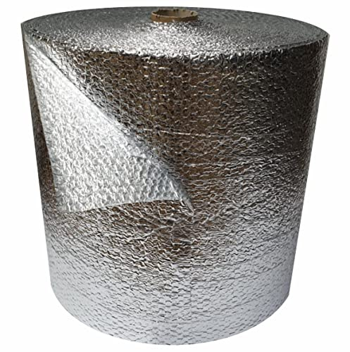 Isolierfolie Dämmfolie 50cm x 60m, 250 Micron – Thermofolie für Fenster, Auto, Camping, Pool. Dient als Wärmedämmung, Kälteschutz, Verdunklung (1)