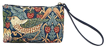 Signare Tapestry Small Wristlet Clutch Bag for Women, Ladies Wristlet Purses with Wrist Strap & Zip Closure