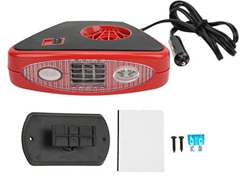 Kuuleyn Chauffage de Voiture, dégivreur de Pare-Brise 12 V 150 W avec Fonction d'éclairage Chauffage électrique Portable pour Automobile, dégivreur de désembuage de Pare-Brise