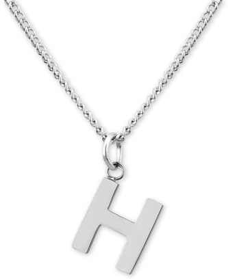 GD GOOD.designs Kette mit Buchstaben Silber - Wasserfest I hautverträgliche Halskette für Damen mit A-Z Anhänger I Initial Buchstabenkette