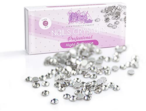 Brillantini Unghie per Nail Art e Decorazione SS-5 (1,7mm) - 144 Cristalli per Unghie di Qualità Professionale, Alta Luminosità Crystal