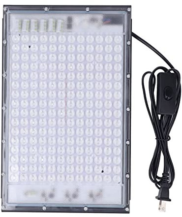 Banapoy Lampada Abbronzante, 100W 192 LED 460Nm Autoabbronzante per Il Corpo e Viso, Portatile Lampada Blu Completa Solare Luce D'abbronzatura Facciale della Pelle Self (Spina UE)