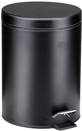 Dirt Devil Pattumiera a pedale – Ø 20,5 x 28 cm 5 l – Secchio interno estraibile – Nero