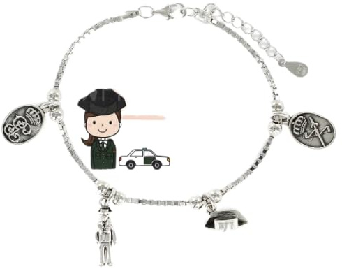 Pulsera de plata profesiones (Guardia Civil)