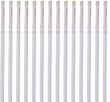 NIYANGLE Rilassante 50 Pezzi Candele Di Cera Per Orecchio Cera D'api Per Le Orecchie Di Cera D'api Di Cerume Dritto Bianca Relax