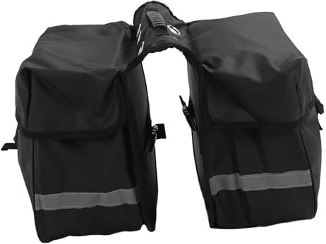 Sac de Selle de Vélo, Sac de Porte-Bagages Arrière de Vélo de Grande Capacité Tissu Oxford 25L Sac de Selle Étanche Sac de Rangement de Coffre pour Vélo de Montagne Vélo de Route