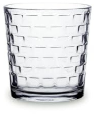 Quid Square Set 6 Vasos Bajos Vidrio 26cl Sodo Apto Frigorífico No Apto Microondas Ecológico