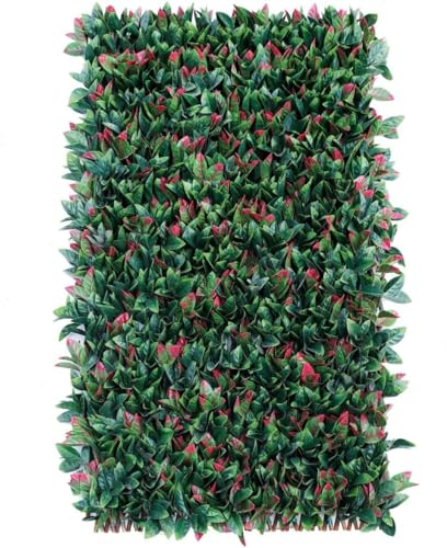 JORON Artificial Hedge Ivy Privacy Screen, Balcony Privacy Screen, Artificial Plants Privacy Screen Compartments for Balcony Garden, 100 x 200 cm, Extendable Size - Leaves (1)