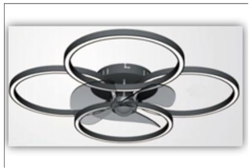 Modern Deckenventilator Mit Beleuchtung Und Fernbedienung,LED 67W Dimmbar Deckenlampe Mit Ventilator,Leise Reversibler Motor 6 Geschwindigkeiten lampe Mit Ventilator Für Wohnzimmer Schlafzimmer 69cm