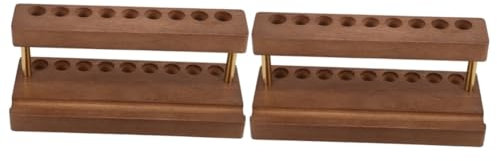 DIYEAH 2stücke Paints Tool Storage Rack Organizer Für Pigmentflaschen Und Pinselhalter Natürlichem Für Künstler Und Bastler Platzsparend Und Leicht Zu Reinigen