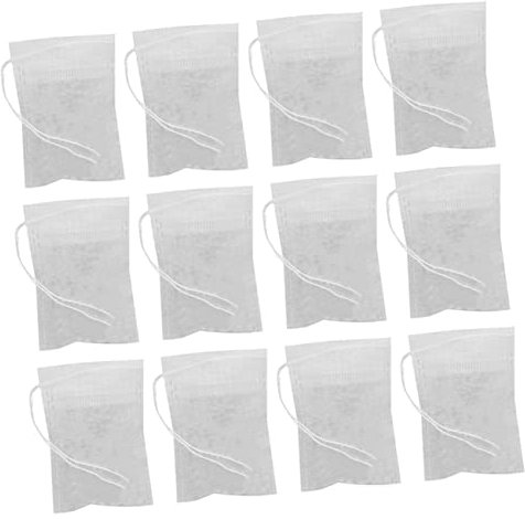 OKUMEYR 300stücke Teefilter Beutel Aus Naturfaser Teebeutel Mit Kordelzug Für Lose Tees Kräuter Gewürze Für Teeliebhaber