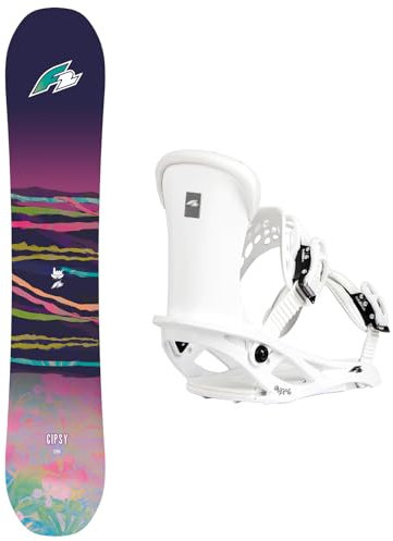 F2 Set Damen Snowboard Gipsy 139cm mit Bindung Pipe Girl M