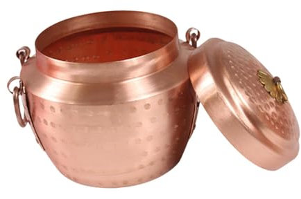 Colcolo Kupfertopf, Suppentopf mit Deckel, antihaftbeschichteter Kochtopf, Schmortopf für Zuhause, Restaurant, Kochen, Gewerbe, Koch, C