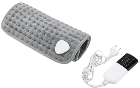 harayaa Almohadilla térmica, almohadilla térmica, calentador cómodo con 10 temperaturas, portátil, estera calefactora, manta calefactora para hombros,