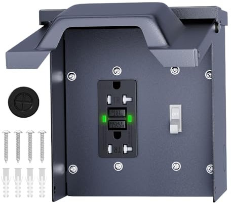 Unterbrecherbox für Freizeitfahrzeuge, Verteilerkasten für Freizeitfahrzeuge, temporäre Verteilerdose aus Edelstahl, elektrische Leistungsschalterbox