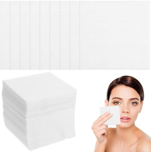 VALICLUD 100 Stück Mullkompressen Vlies-Verbandkompressen Pflaster Für Die Gesichtsreinigung Und Nagellackpflege (25 4 X 25 4 Cm)