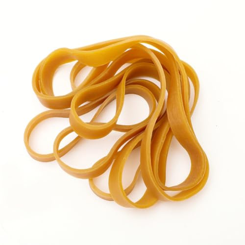 TMTGTS Elastici 80 x 10 mm, 165 pezzi, anelli di gomma, spessi, elastici in gomma per uso domestico, in gomma naturale, per articoli da ufficio, bidoni della spazzatura, raccoglitori, forniture