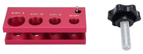 Glomora Strumento Cink Cink Gap Alluminio Facile Usare per la Maggior Parte delle Candele 10 mm 12 mm 14 mm 16 mm (Rojo)
