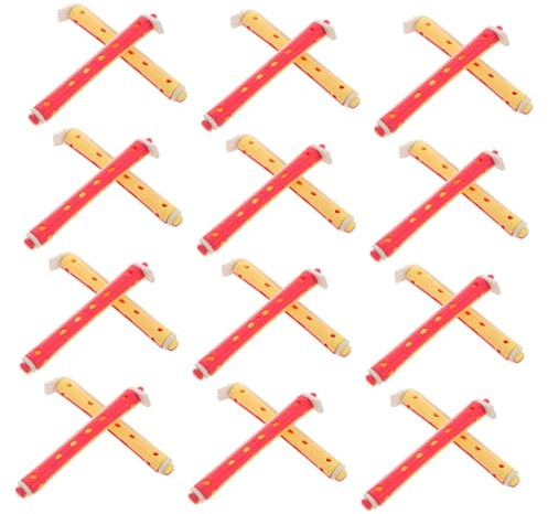 BATHVEVE Juego de Rodillos Cabello 24 Piezas de Plástico para Crear Rizos Lindos, Fácil de Usar, Adecuado para Uso en Salón en Casa y Peinados DIY