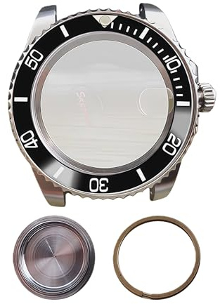 ROUREOX Miyota 8215 Uhrengehäuse 40mm Diver Style, Keramik Lünette, Saphirglas, passend für ETA 2836 Mingzhu 2813 Uhrwerk für Rolex Submariner - B3