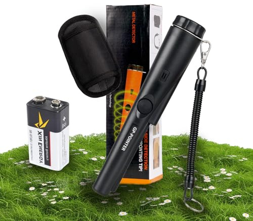 Metal Detector Pinpointer, Professional Handheld Pointer Detector for Adult & Kids Portable Treasure Pinpointing Finder Probe (Black)