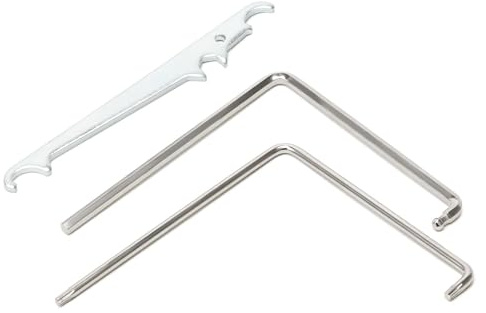 3 Piezas Set de Herramientas de Ajuste para Ventanas, TX15, Llaves de Ajuste Hexagonales de 4 mm y Rótula de 4 mm, para Ventanas, Puertas