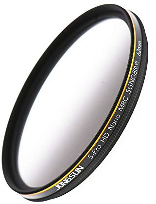 JONGSUN Filtre ND 62mm, Couleur Gradués Dégradé Gris Circulaire Filtre Densité Neutre, 18 Couches Multicouches, Verre Optique Schott B270, CSGND8 (0.9) 3-Stop