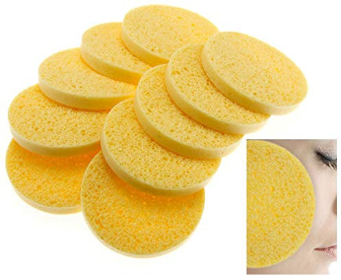 New 10 x Cellulose Facial Sponges Natural Facial Cleansing Sponge Face Sponge