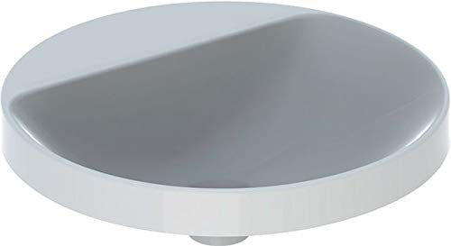 Keramag Geberit VariForm Einbauwaschtisch rund, 480mm, mit Hahnloch, ohne Überlauf, Farbe: Weiß - 500.707.01.2