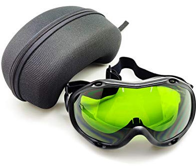MCWlaser Laser Safty Schutzbrille Brille 190-470 & 800-1700nm Typisch für 355nm 405nm 445nm 808nm 810nm 980nm 1064nm 1470nm 1550nm Absorptionstyp EP-8 Style 10