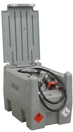 System Tank 220L Serbatoio Portatile Diesel, Pompa Automatica 12/24V
