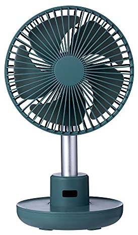 WSJQB Ventilador portátil de Escritorio, Mini 4 velocidades Ventilador de Mesa Personal, batería Recargable USB de 1200mAh para Oficina de Camping de Oficina