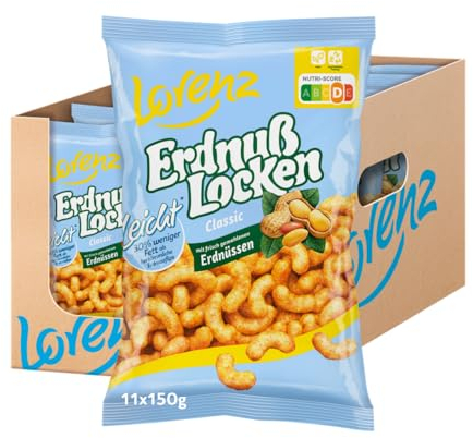 LORENZ | ErdnußLocken leicht | 11 x 150 g | vegan