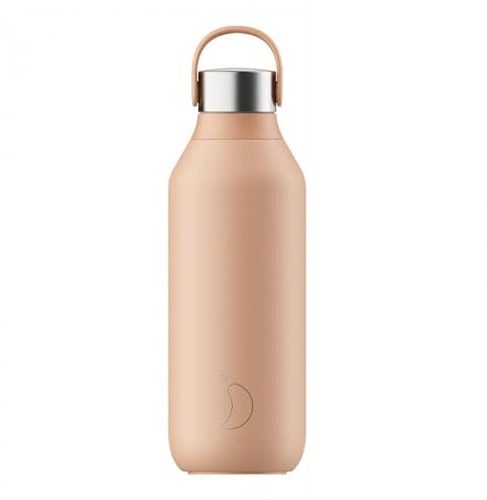 Chilly Serie 2 PEACH ORANGE 1000 ml Flasche aus BPA-freiem Edelstahl, wiederverwendbar. …